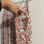 Audrey  Floral Sundress in Orange and White Photo 2