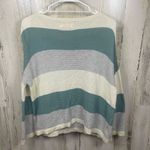 Sancia Revolve Paloma Knit Celadon
Stripe Sweater size XS Ivory Gray Teal Cozy Photo 6