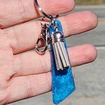 Handmade Beautiful Beacons Blue and Silver Purse Charm Photo 2