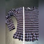 Nic+Zoe  Twilight Plaid Smocked Top size Small Photo 10