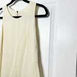 Rag and Bone Size M Ivory Sleeveless 100% Silk Blouse Hi Low Hem Photo 2