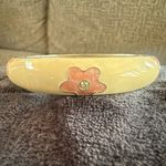 Bracelet ivory , pink flowers romantic, cottage feminine,prairie,victorian Photo 1