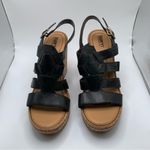 Born Bernese Strappy Cage Leather Strap Platform Cork Wedge Sandal SZ10 1299 Size 10 Photo 1