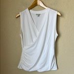 Sundance  white Surplice ruched tank Photo 1