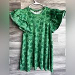 ZARA  Emerald Floral Dress Photo 3