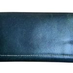 VTG 70s Leather Folding Wallet Suede Checkbook Top Grain Cowhide Green USA Made Photo 1