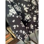 AMUR Floral Lauren Satin One Button Blazer Black Womens Size 12 Photo 5