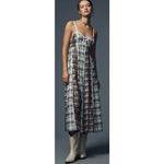 Anthropologie NWT Siddhartha Bansal V-Neck Midi Dress Sz. L Photo 3