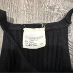 essentials by Full Tilt Black Ribbed High Neck Cropped Tank Top Size M Photo 2