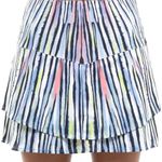 Lucky in Love Tennis Golf Skirt Skort Athletic Animal Print Sporty Going Wild Blue Size L Photo 0