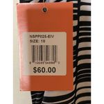 New Noon Swim ebony ivory siesta sands ruched bandeau one piece Sz 18‎ Blue Photo 7