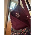 Athleta One Piece Side Ruched 32DDD One apiece Swinsuit Burgandy Floral Photo 2