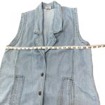 CMC Vintage Chambray 100% Cotton Blue vest sleeveless top‎ Small Size 4 Photo 7