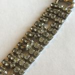 Vintage Silver Tone Classic CZ Rhinestones Formal Bracelet Photo 8