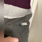 Calvin Klein Plum Purple Color Block Turtleneck Sweater Photo 6