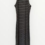 Billabong Young Love Stripe Sleeveless Midi Dress Size Small Photo 2
