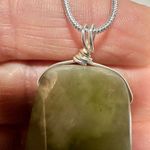 Natural jade pendant necklace Green Photo 8