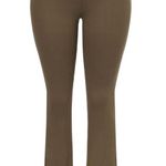 Waist Cut Out Brown Flare Pants Size M Photo 0