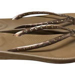 FitFlop  Sandals‎ Women’s size 11 iqushion studded toe post brown Photo 0