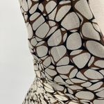 Vintage Y2k Silk Mini Dress Faux Wrap Surplice Fit & Flare Abstract Print Gray 4 Photo 8