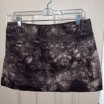 Elle  Tie-Dye Bleach Denim Mini Skirt Photo 3