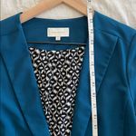 Skies Are Blue  Collarless Blazer 3/4 Sleeve Blue Sz XS Photo 7