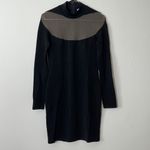 Mugler Black Mesh Panel Dress Size L Photo 6