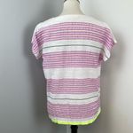 Lemlem NEW  Handmade Striped Short Sleeve Top Small Photo 2