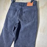 Princess Polly  Denim Zaiden Black Wash Mom Jeans High Rise Distressed Hem Size 8 Photo 8