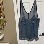 We The Free  Blue Denim Jumpsuit Romper Shortalls Size Medium Photo 2