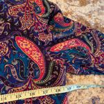 70's 80's Vintage Patty O’Neil Paisley Suede Waist Dress Size 4/6 (vintage 10) Blue Photo 10