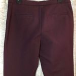 Halogen Maroon Cropped Ponte Pants Size 10 Photo 9