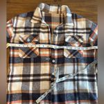Source Unknown Cozy Plaid Button up Oversized Jacket Shacket lightweight medium Photo 1