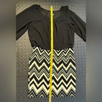 Enfocus Studio  Black & Cream Solid & Stripes Dress Size 14 Photo 8