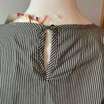 Solitaire  charcoal gray white striped bell‎ sleeve round neck top size S NWT Photo 4