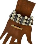 Lia Sophia  Classique Pearl Rhinestone Stretch Bracelet Photo 2