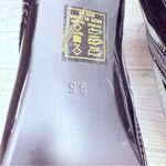 Azalea wang night shift stiletto booties boots black glitter leaf style heel 8.5 Photo 10