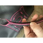 Bebe  Purse Shoulder Y2K Steam Punk Witchy Grunge Goth Emo Black Pink Bar… Photo 10