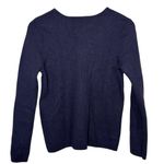 Fenn Wright Manson  Classic Blue V-Neck Sweater 100% Merino Wool Photo 2