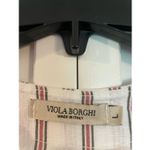 Viola Borghi made in Italy striped lace up tunic coverup White Size L Photo 4