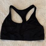PINK - Victoria's Secret Victoria's Secret PINK Black Sports Bra with Lace Photo 0