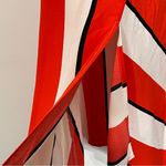 Topshop Diagonal Red White Stripe Midi Dress Photo 4