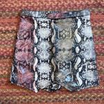 RETRO Y2K FAUX OMBRE SNAKESKIN SKIRT SKORT Gray Photo 0