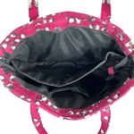 Vera Bradley  Quilted Playful Penguins Turnlock Tote Bag Crimson Red Retired Photo 4