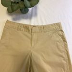 Merona  Women's Tan Stretch Flat Front Khaki‎ Chino Casual Shorts, Size 6 # Photo 1