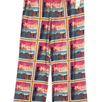 C&C California NWT Maui Beach Tropical Print Linen Blend Pants Size Small Photo 0