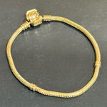 Pandora RARE! Authentic Solid 14K Gold (585) Charm Bracelet-18.55 Grams - 7.5 In Photo 0
