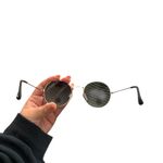 Quay Australia  Mod Star Gold/Black Round Sunglasses w Case‎ Photo 2