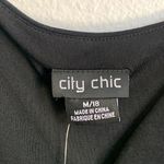 City Chic NWT Cute Girl Elbow Sleeve Dress in Black Photo 5