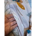 Rachel Zoe Linen Floral Print Button Down Shirt Dress, Size L Photo 4